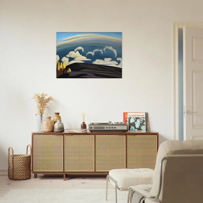 Aftermath of Storm - Lake Superior Sketch XXXIV - 1926 - Lawren Harris Brushed Aluminum Print - 70x100 cm / 28x40 inches | Lawren Harris Aluminum Print | Lawren Harris Prints