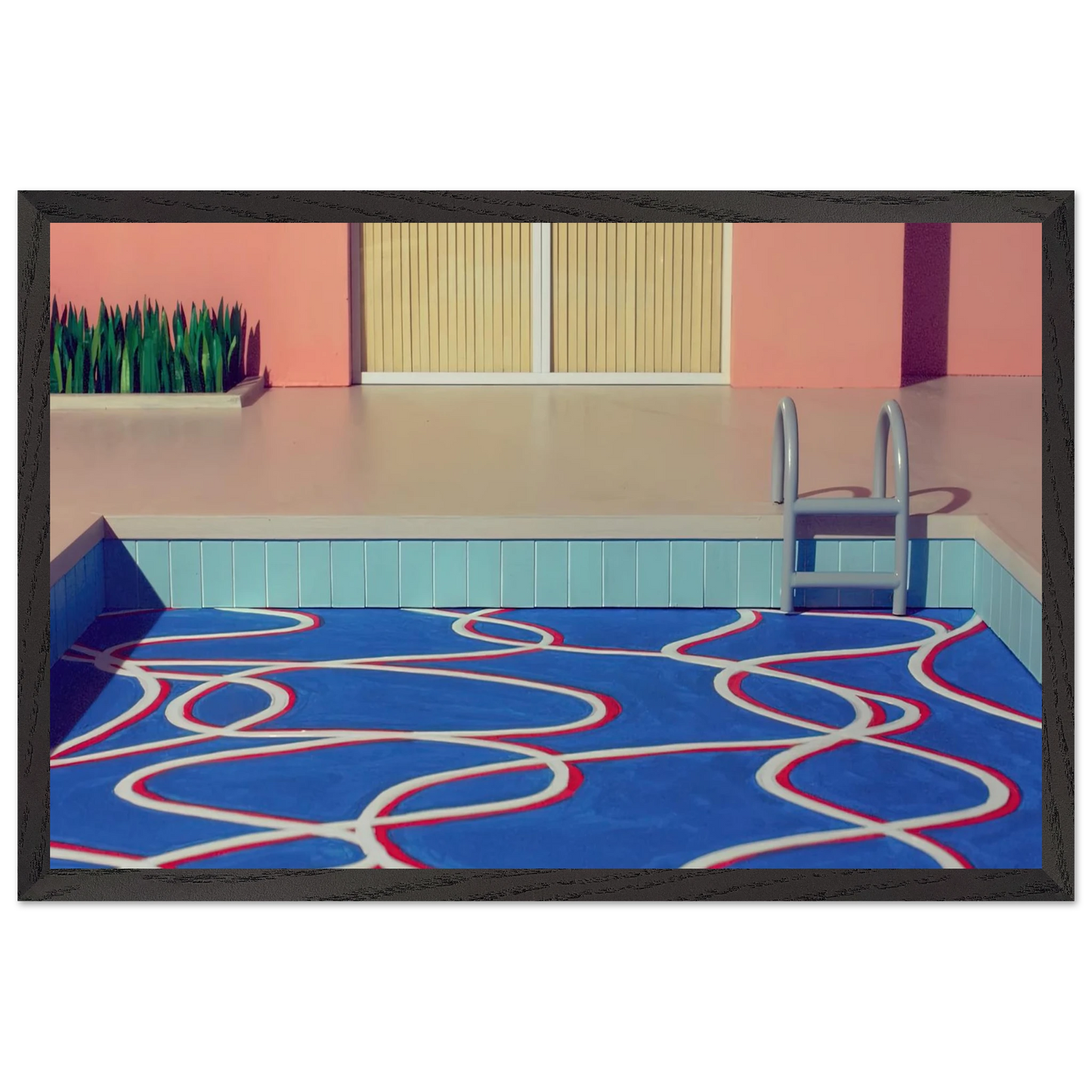David Hockney - David Hockney Wall art - 13x18 cm / 5x7 inches - Premium Wooden Framed Poster With Fine Art Paper-canvas - White frame