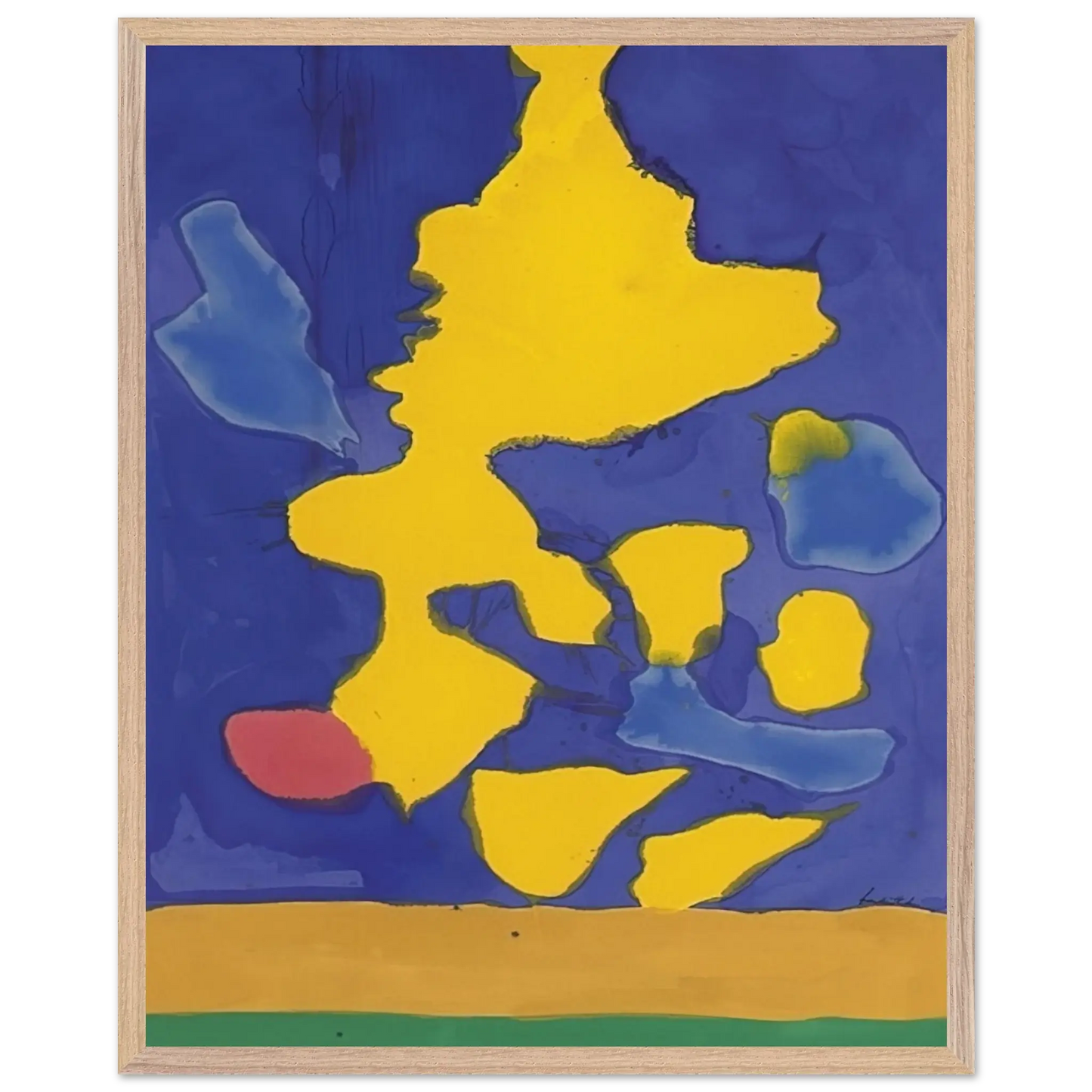 Helen Frankenthaler - Saturn Revisited - 1964 Wall art - 70x100 cm / 28x40 Inches - Fine Art Poster - -
