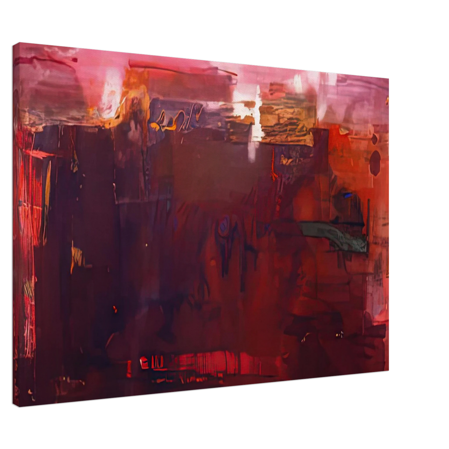 Helen Frankenthaler - Carousel, 1979- Wall Art - 30x40 cm / 12x16 inches - Premium Wooden Framed Poster With Fine Art Paper-canvas - White frame