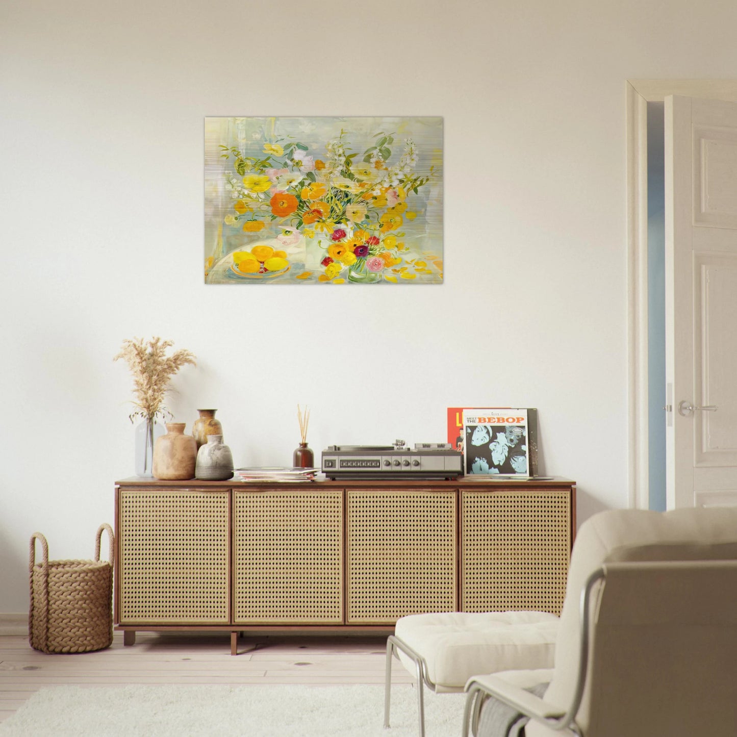 Flower Composition - Post-Impressionism - Le Pho Brushed Aluminum Print - 70x100 cm / 28x40 inches | Le Pho Aluminum Print | Le Pho Prints
