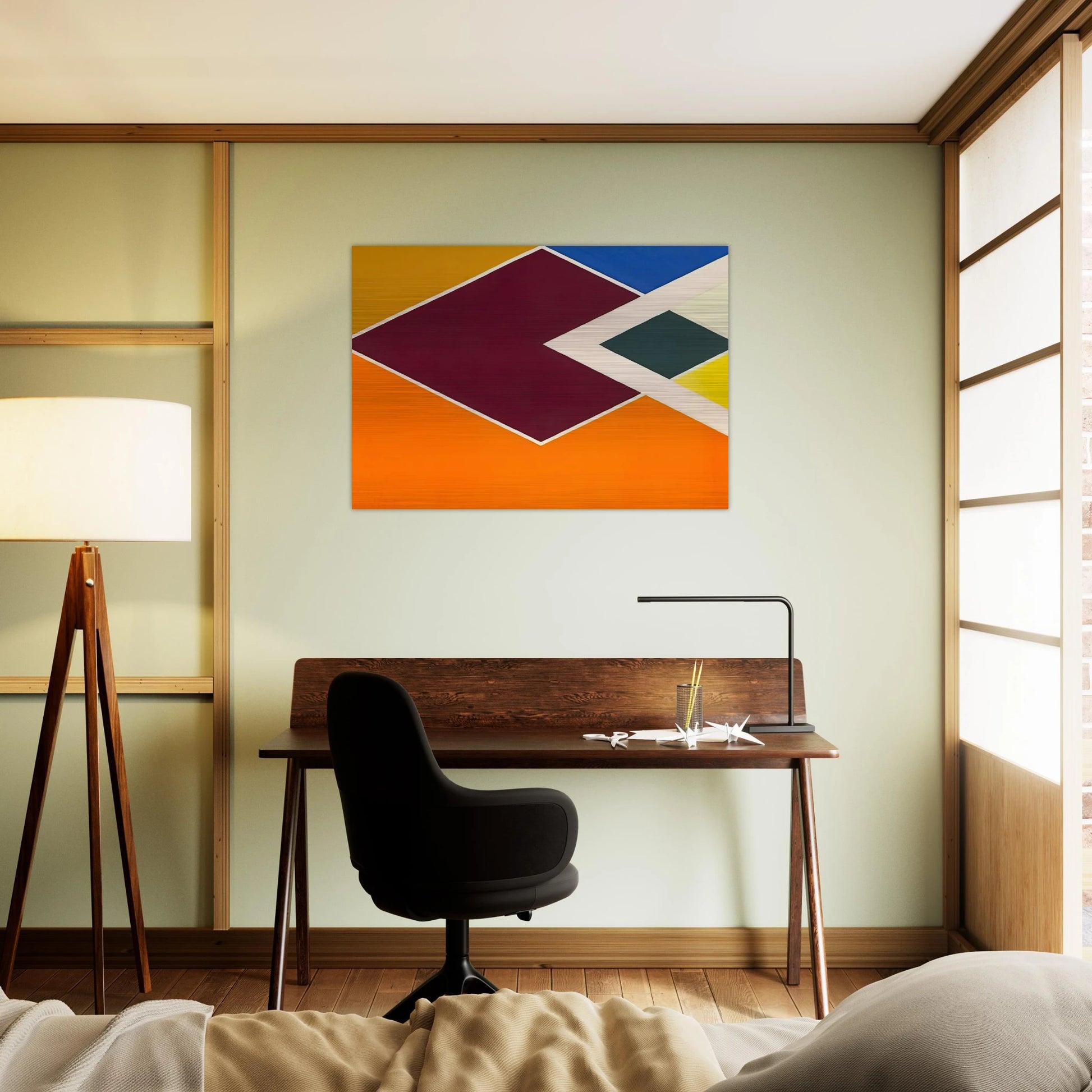 Batticaloa from the Diamond Drill series - Hard Edge Painting - Larry Zox Brushed Aluminum Print - 70x100 cm / 28x40 inches | Larry Zox Aluminum Print | Larry Zox Prints