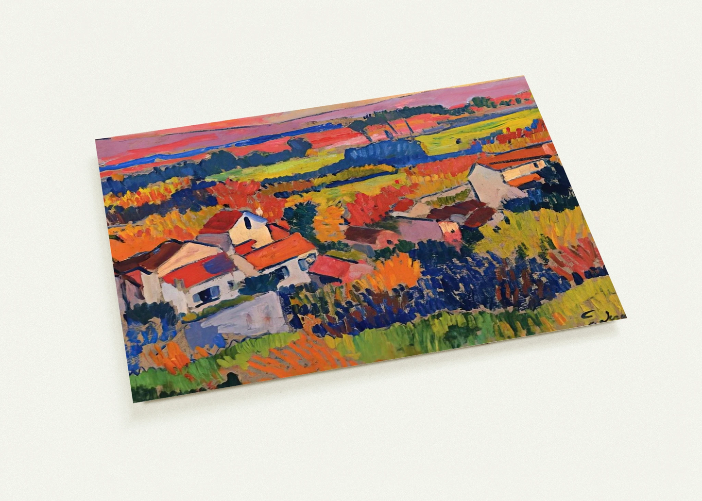 LANDSCAPE NEAR CHATOU 1904 1 By Andre Derain Pack of 10 Post Cards | Andre Derain Post Cards | A6 (10.5 x 14.8 cm) - 4.1 x 5.8 inches