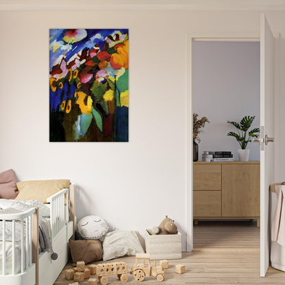 MURNAU GARDEN 1909 - Wassily Kandinsky Brushed Aluminum Print - 70x100 cm / 28x40 inches | Wassily Kandinsky Aluminum Print | Wassily Kandinsky Prints