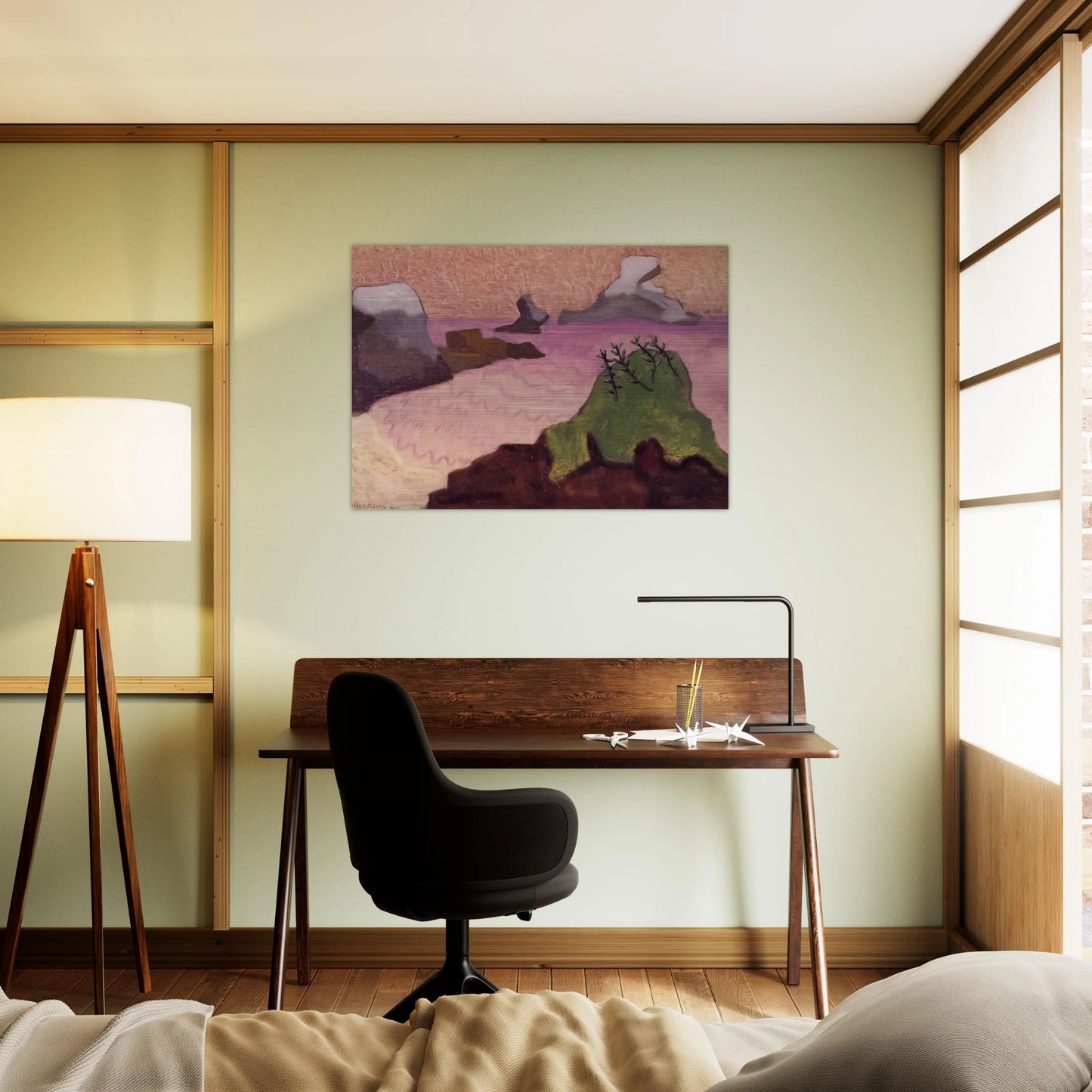 Oregon Coast - 1947 - Milton Avery Brushed Aluminum Print - 70x100 cm / 28x40 inches | Milton Avery Aluminum Print | Milton Avery Prints