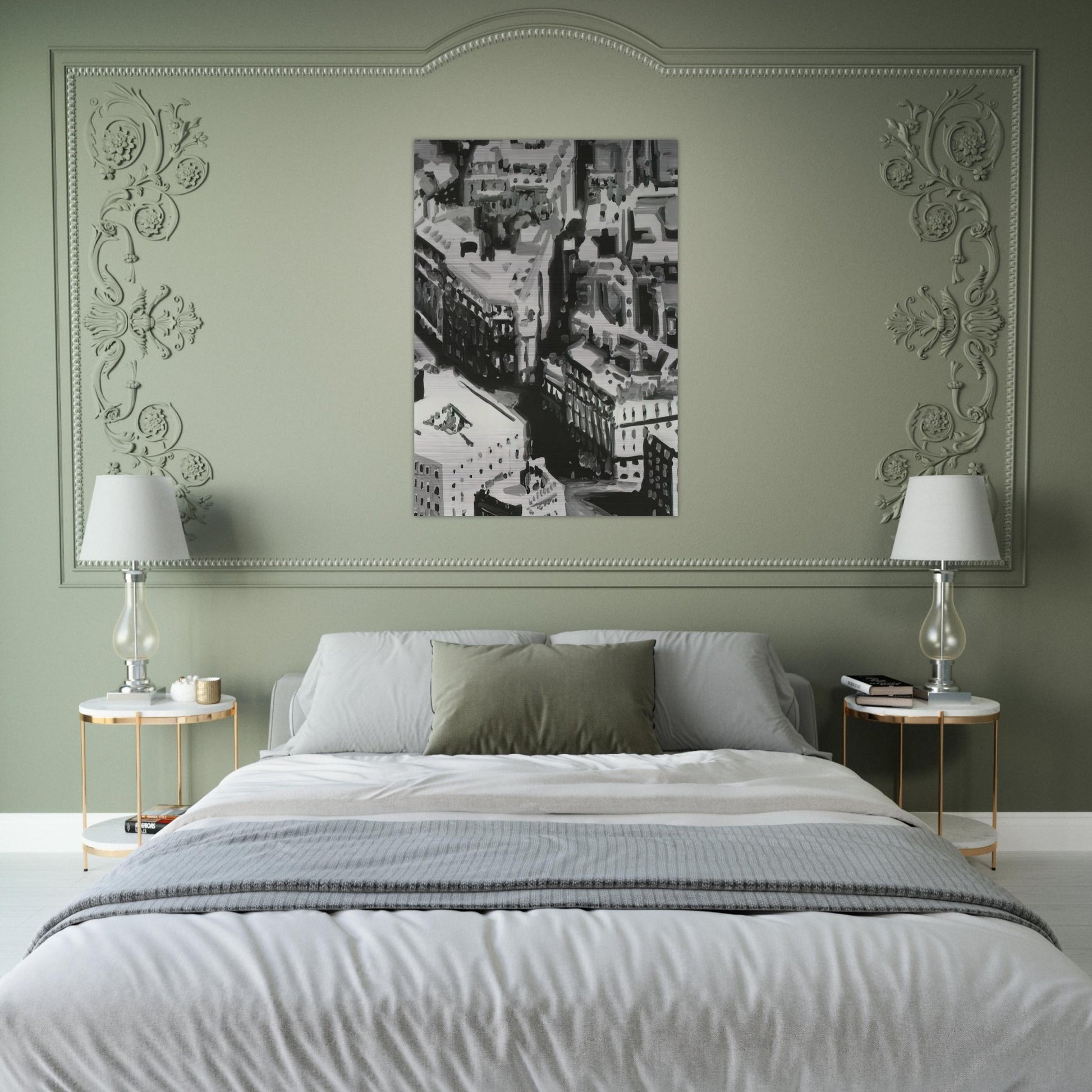 TOWNSCAPE P1 1968 - Gerhard Richter Brushed Aluminum Print - 70x100 cm / 28x40 inches | Gerhard Richter Aluminum Print | Gerhard Richter Prints