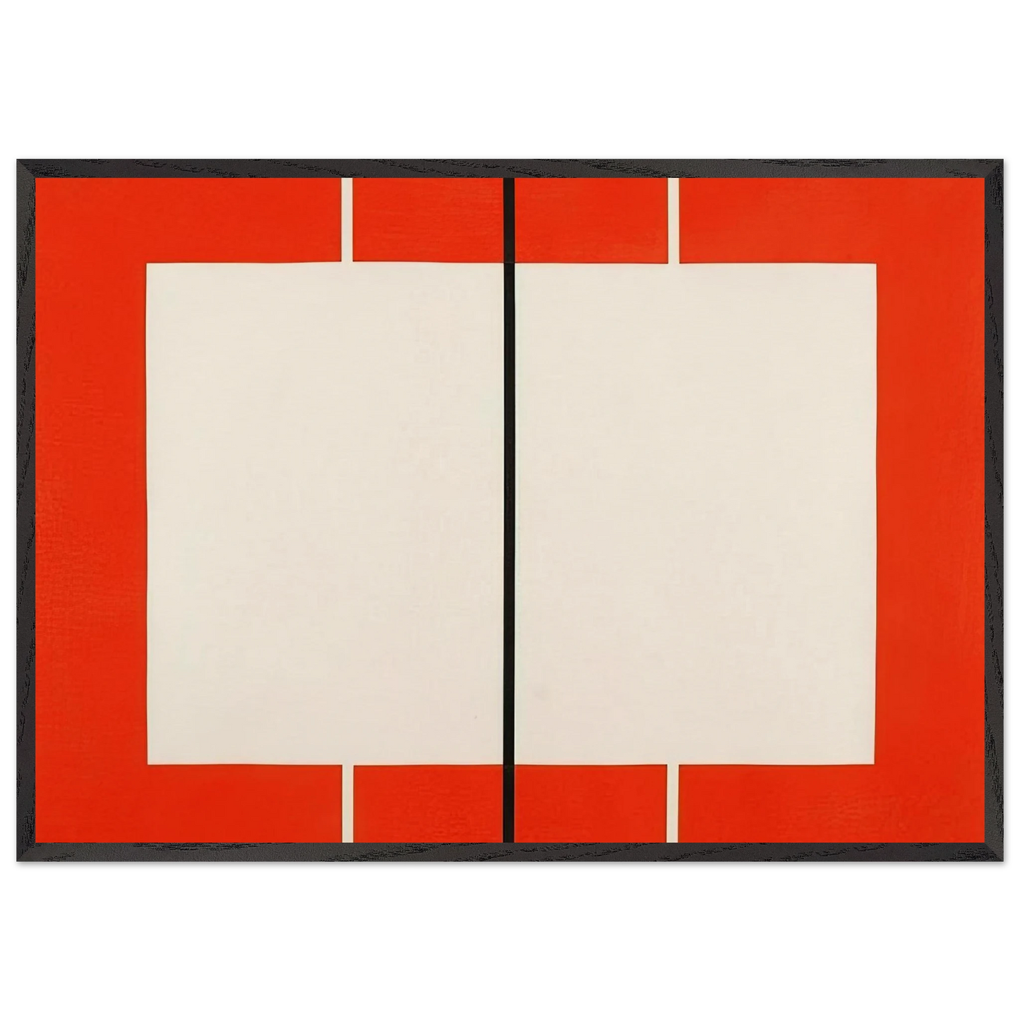 Untitled S  199 - 1990 - Donald Judd 70x100 cm / 28x40 inches Framed Art Print – Black Wooden Frame