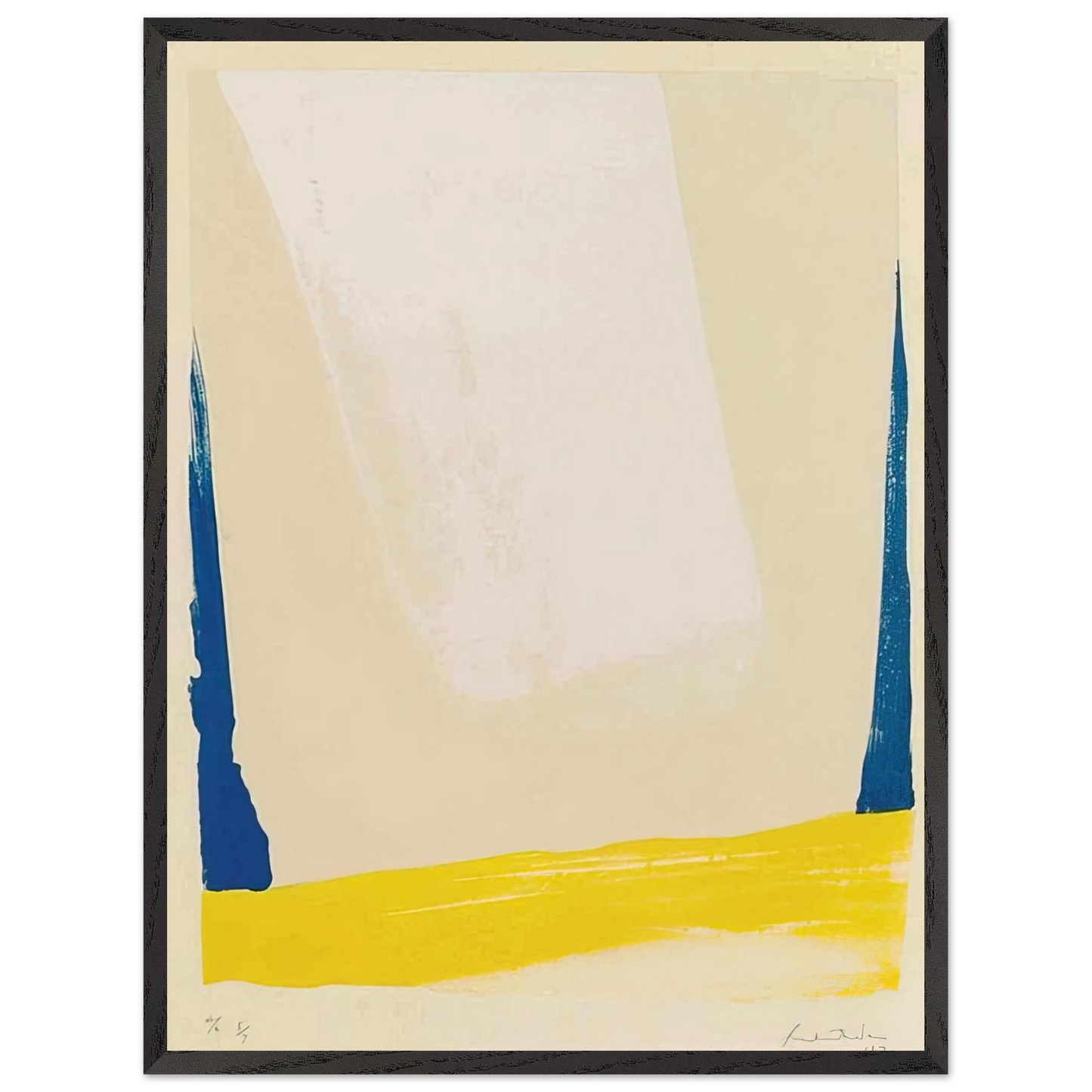 Helen Frankenthaler - White Portal - 1967 Wall art - 50x70 cm / 20x28 inches - Fine Art Poster-canvas - -