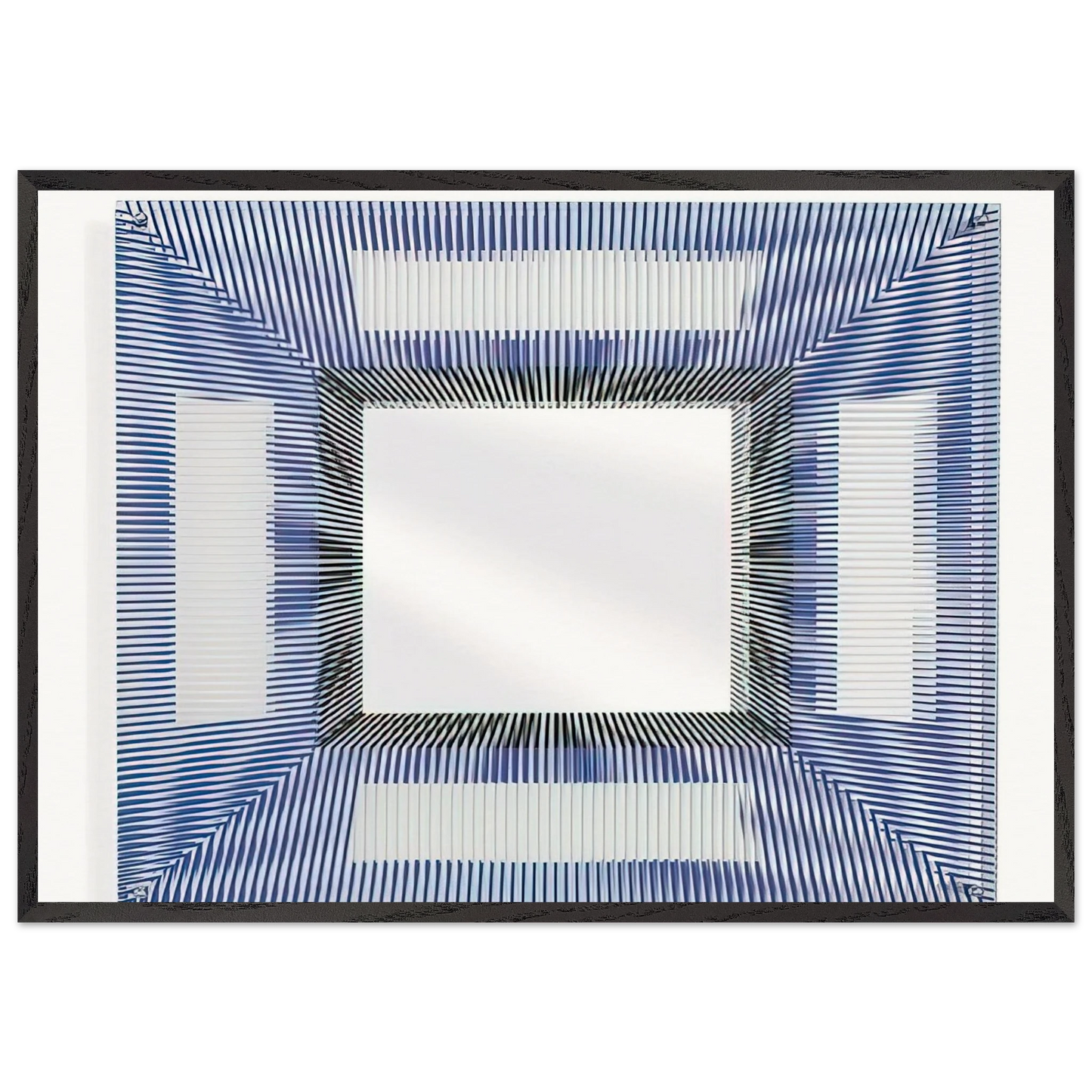 MIRROR 2005 - Jesus Rafael Soto 70x100 cm / 28x40 inches Framed Art Print – Black Wooden Frame
