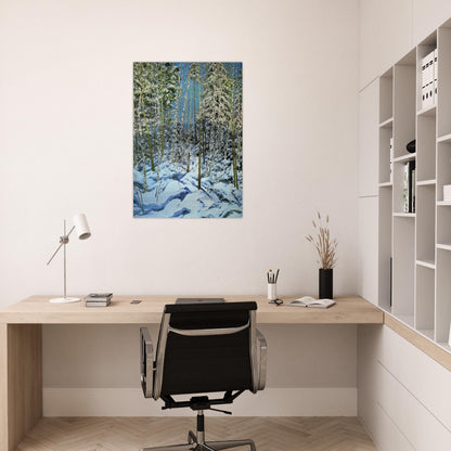 Shadow - Contemporary Realism - Neil Welliver Brushed Aluminum Print - 70x100 cm / 28x40 inches | Neil Welliver Aluminum Print | Neil Welliver Prints