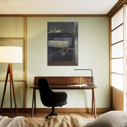 Corner of Studio – Sink - Richard Diebenkorn Brushed Aluminum Print - 70x100 cm / 28x40 inches | Richard Diebenkorn Aluminum Print | Richard Diebenkorn Prints