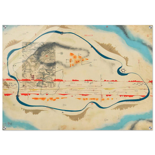 Cosmic Map - 1930 - Bruno Munari Acrylic Print - 70x100 cm / 28x40″ inches