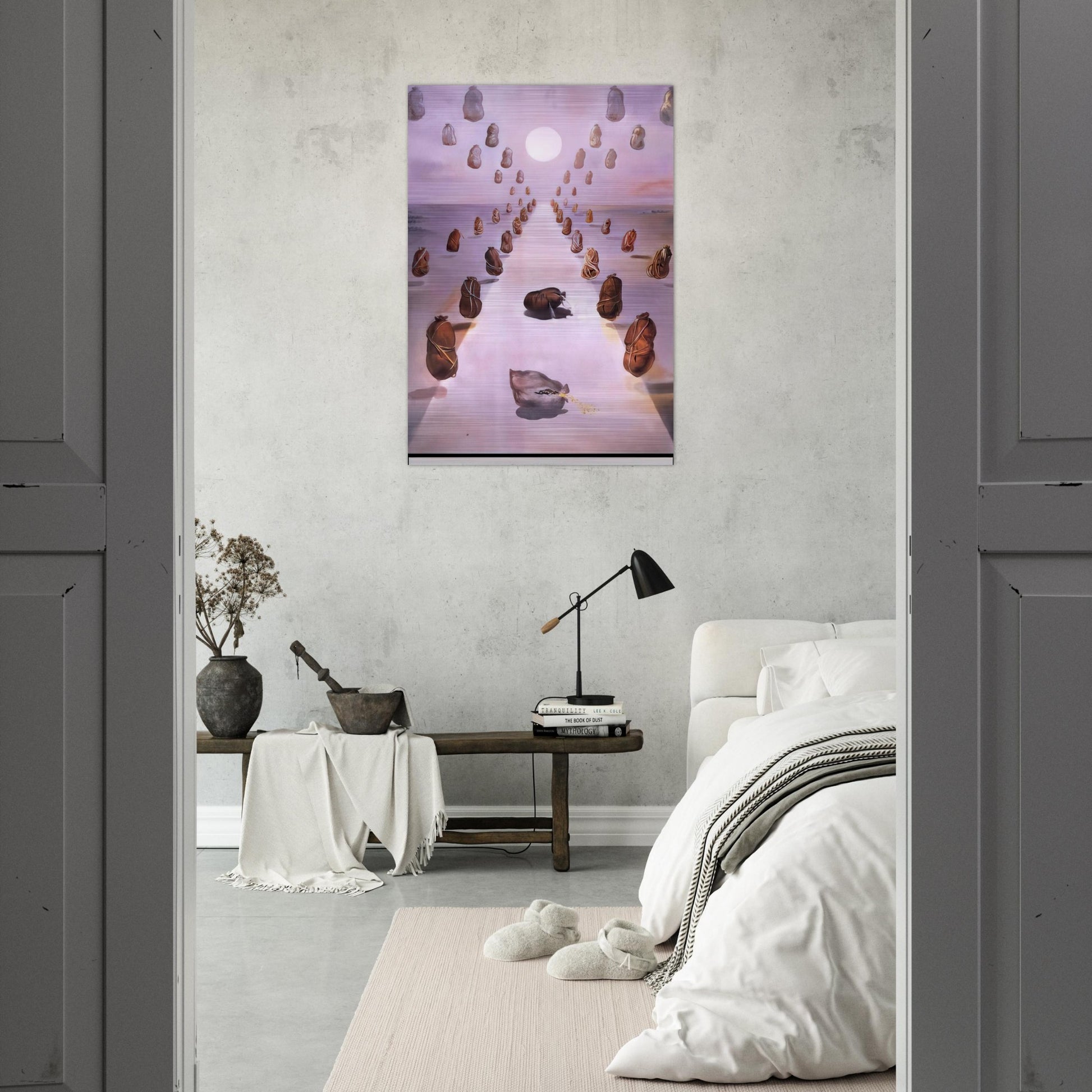 THE PATH OF ENIGMA - Salvador Dali Brushed Aluminum Print - 70x100 cm / 28x40 inches | Salvador Dali Aluminum Print | Salvador Dali Prints