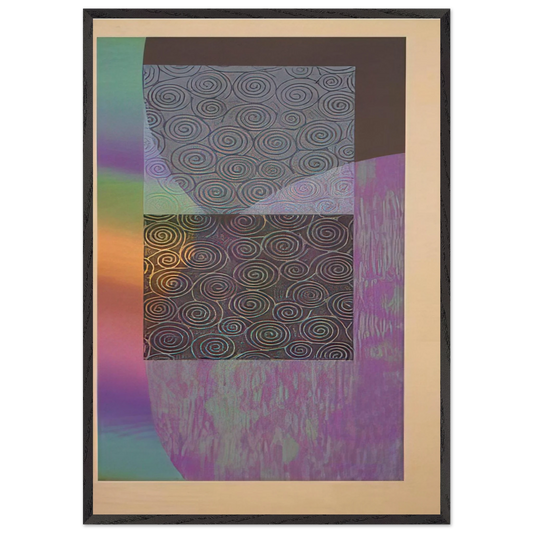 Recitals - Sam Gilliam 70x100 cm / 28x40 inches Framed Art Print – Black Wooden Frame