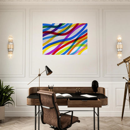 Untitled - 1990 - Piero Dorazio Brushed Aluminum Print - 70x100 cm / 28x40 inches | Piero Dorazio Aluminum Print | Piero Dorazio Prints