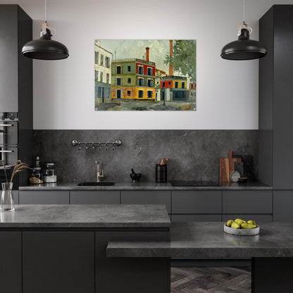 FACTORY - Maurice Utrillo Acrylic Print - 70x100 cm / 28x40″ inches | Maurice Utrillo Wall Art | Maurice Utrillo Prints