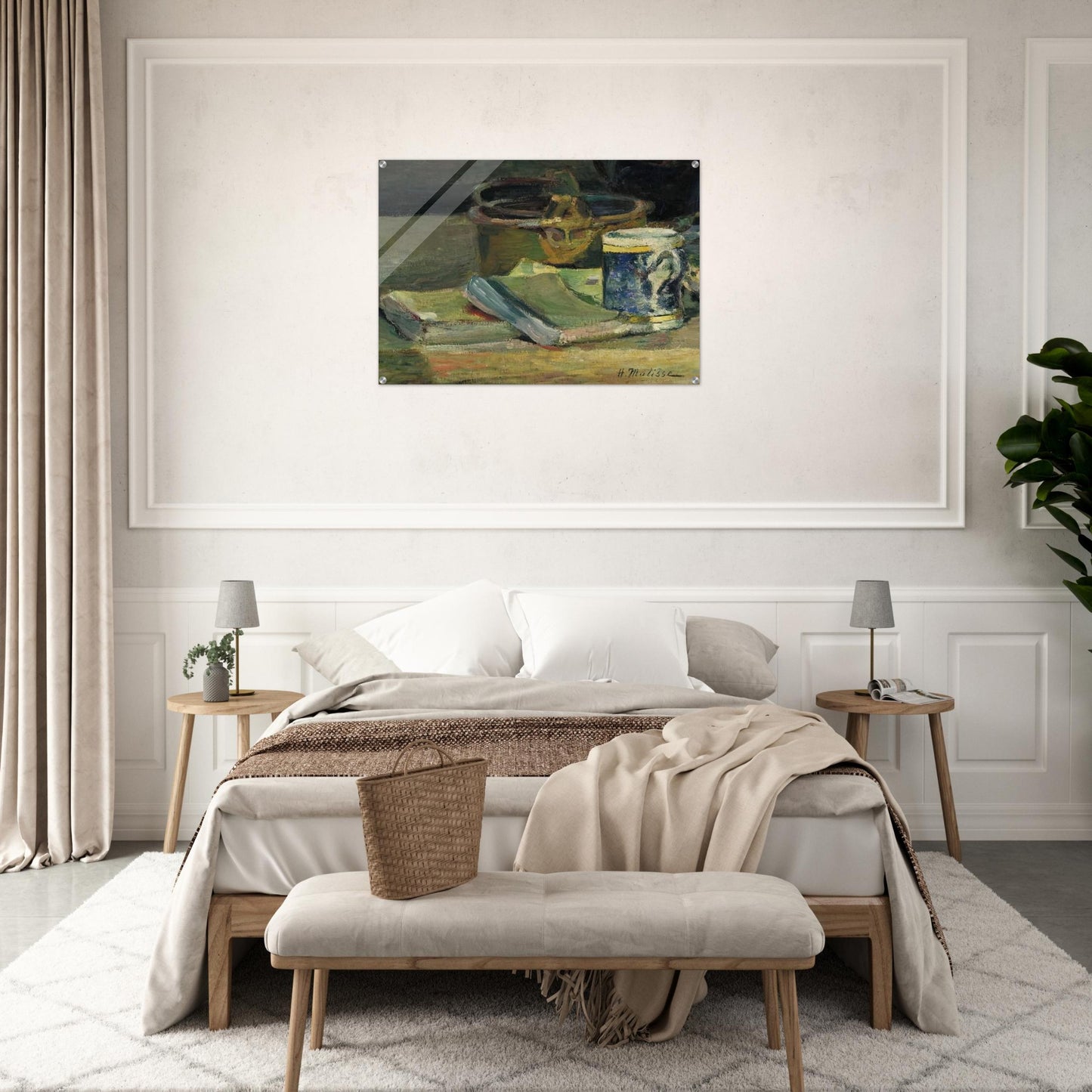 STILL LIFE WITH BOOKS 1895 - Henri Matisse Acrylic Print - 70x100 cm / 28x40″ inches