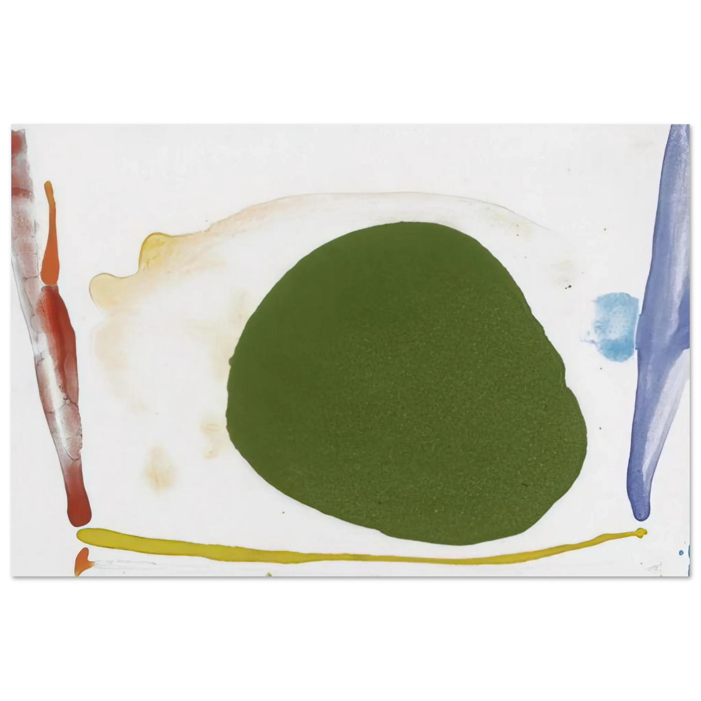Helen Frankenthaler - Thanksgiving Day - 1973 Wall art - 15x20 cm / 6x8 Inches - Fine Art Poster - -