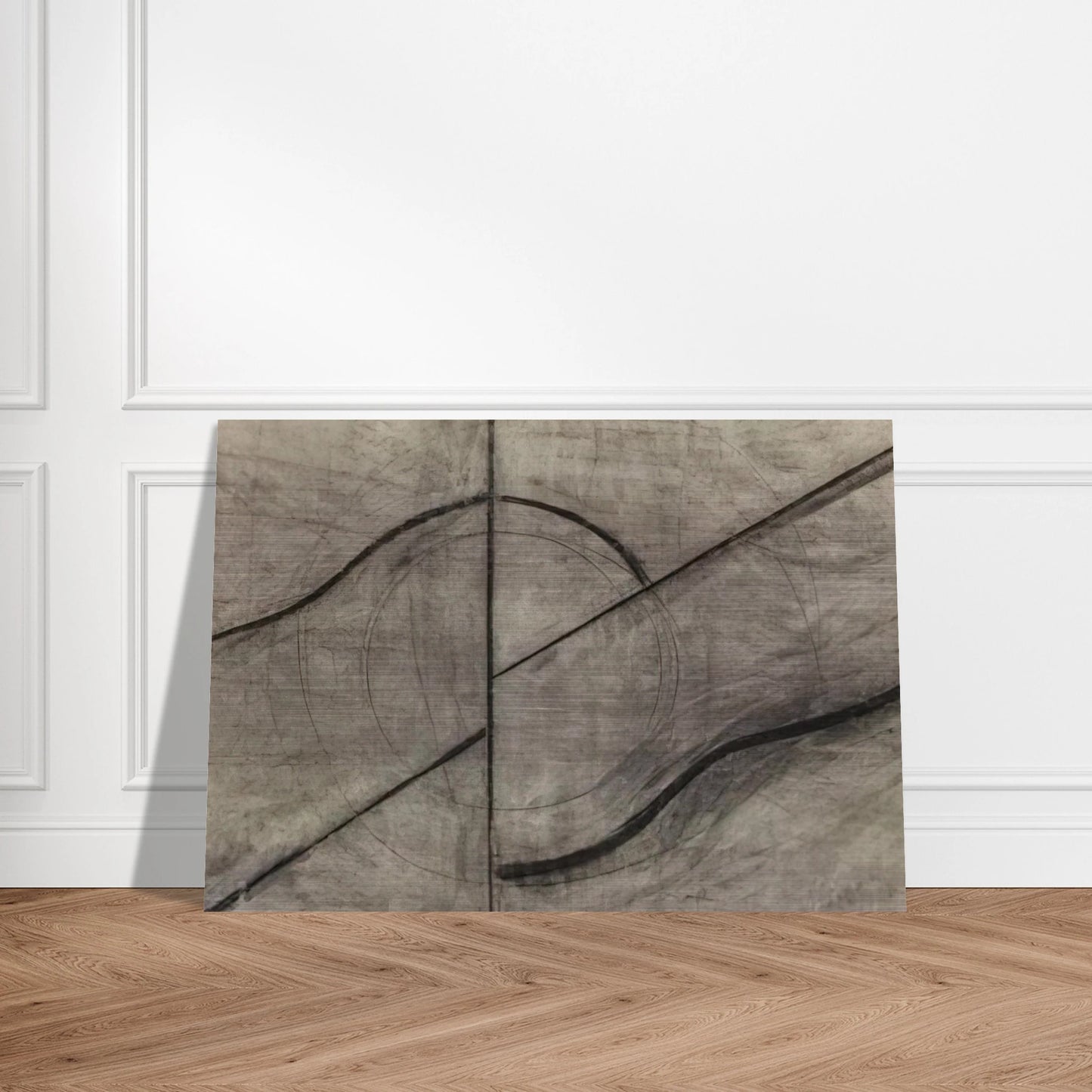 Drawing Based Upon the Breath - Allan Kaprow Brushed Aluminum Print - 70x100 cm / 28x40 inches | Allan Kaprow Aluminum Print | Allan Kaprow Prints