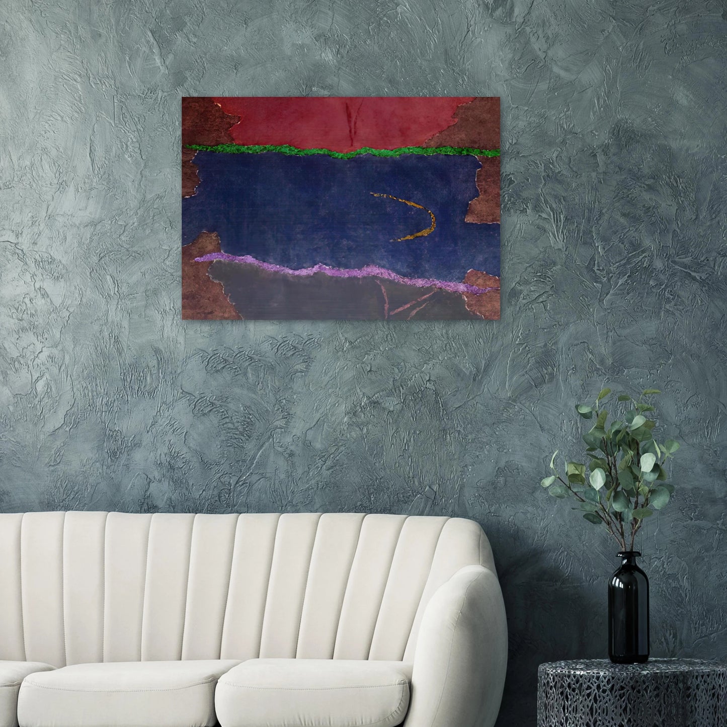 Infinity Field, Lefkada Series - 1982 - Theodoros Stamos Brushed Aluminum Print - 70x100 cm / 28x40 inches | Theodoros Stamos Aluminum Print | Theodoros Stamos Prints