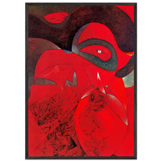 Compendium of the History of the Universe - Max Ernst 70x100 cm / 28x40 inches Framed Art Print – Black Wooden Frame