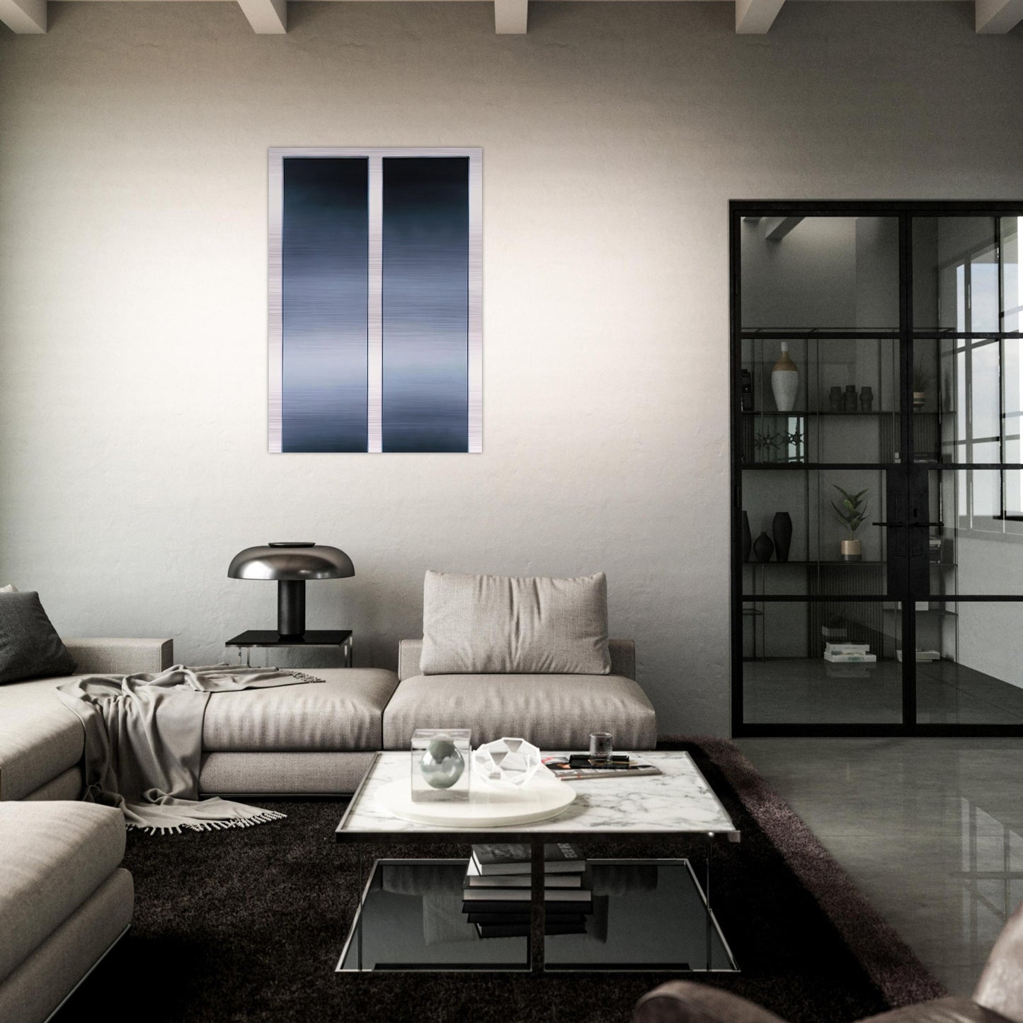 PASSAGE - Gerhard Richter Brushed Aluminum Print - 70x100 cm / 28x40 inches | Gerhard Richter Aluminum Print | Gerhard Richter Prints
