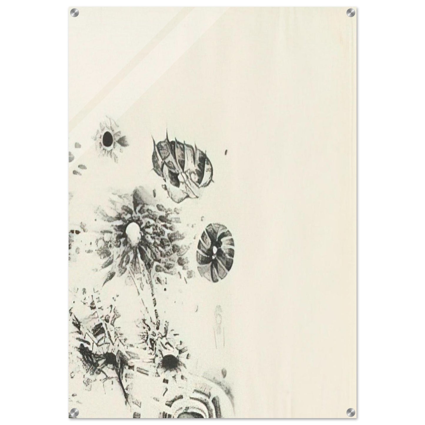 FIRST STONE 1962 - Lee Bontecou Acrylic Print - 70x100 cm / 28x40″ inches