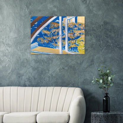 The Window, Lavender Bay - 1980 - Brett Whiteley Brushed Aluminum Print - 70x100 cm / 28x40 inches | Brett Whiteley Aluminum Print | Brett Whiteley Prints