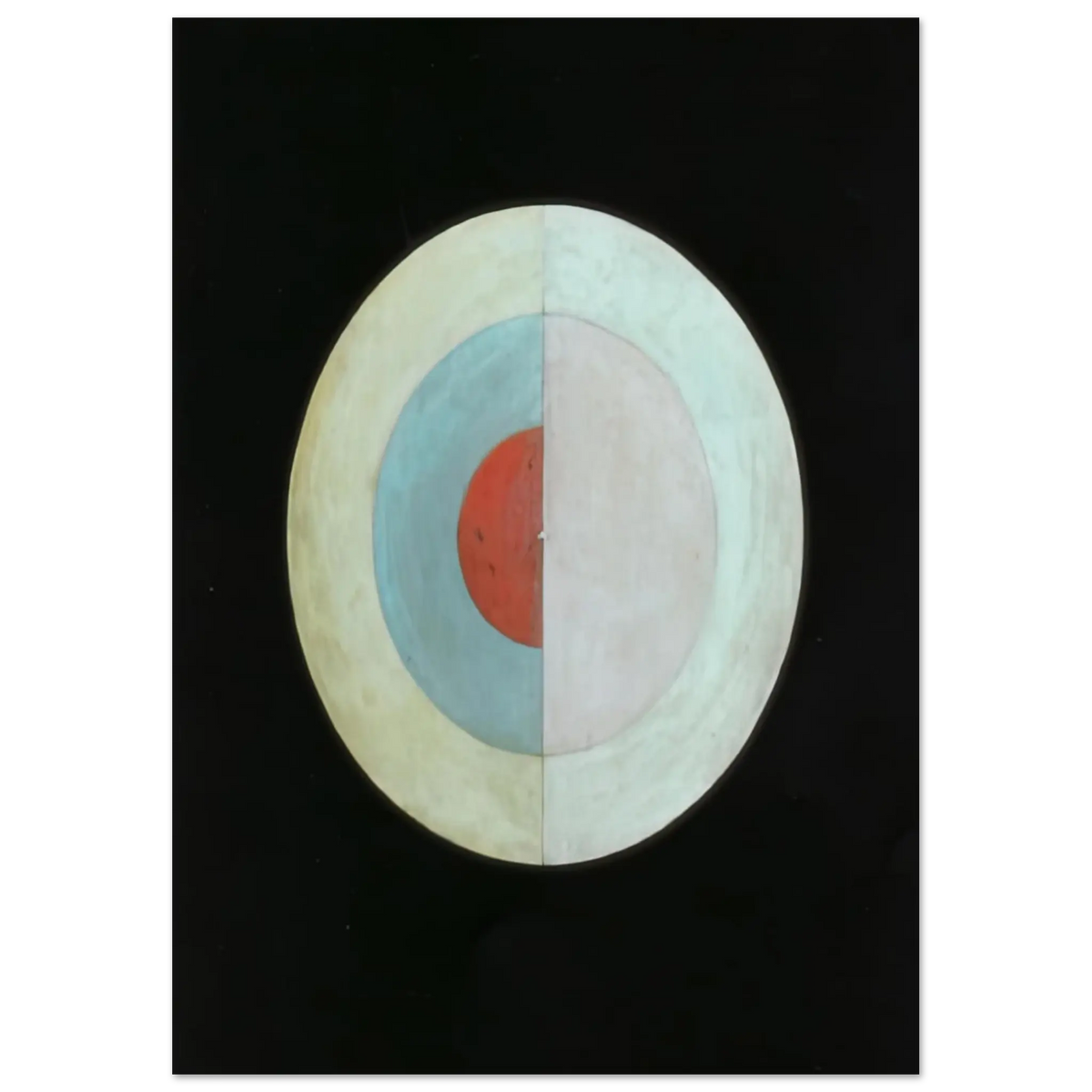Hilma af Klint - THE SWAN NO 16 1915 Wall art - 15x20 cm / 6x8 Inches - Premium Wooden Framed Poster With Fine Art Paper - Wood frame
