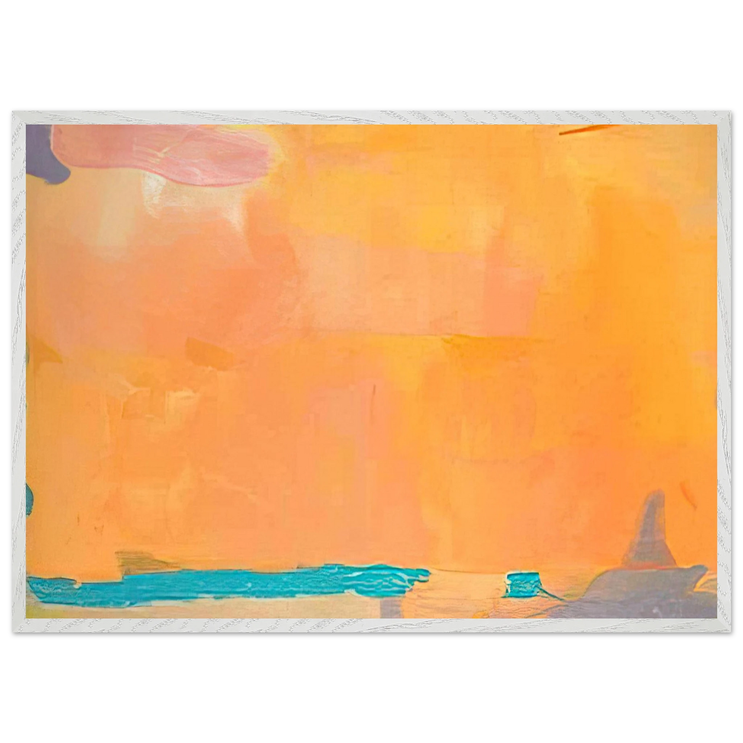 Helen Frankenthaler - Royal Fireworks - 1975 Wall art - 40x50 cm / 16x20 inches - Premium Wooden Framed Poster With Fine Art Paper-canvas - Wood frame