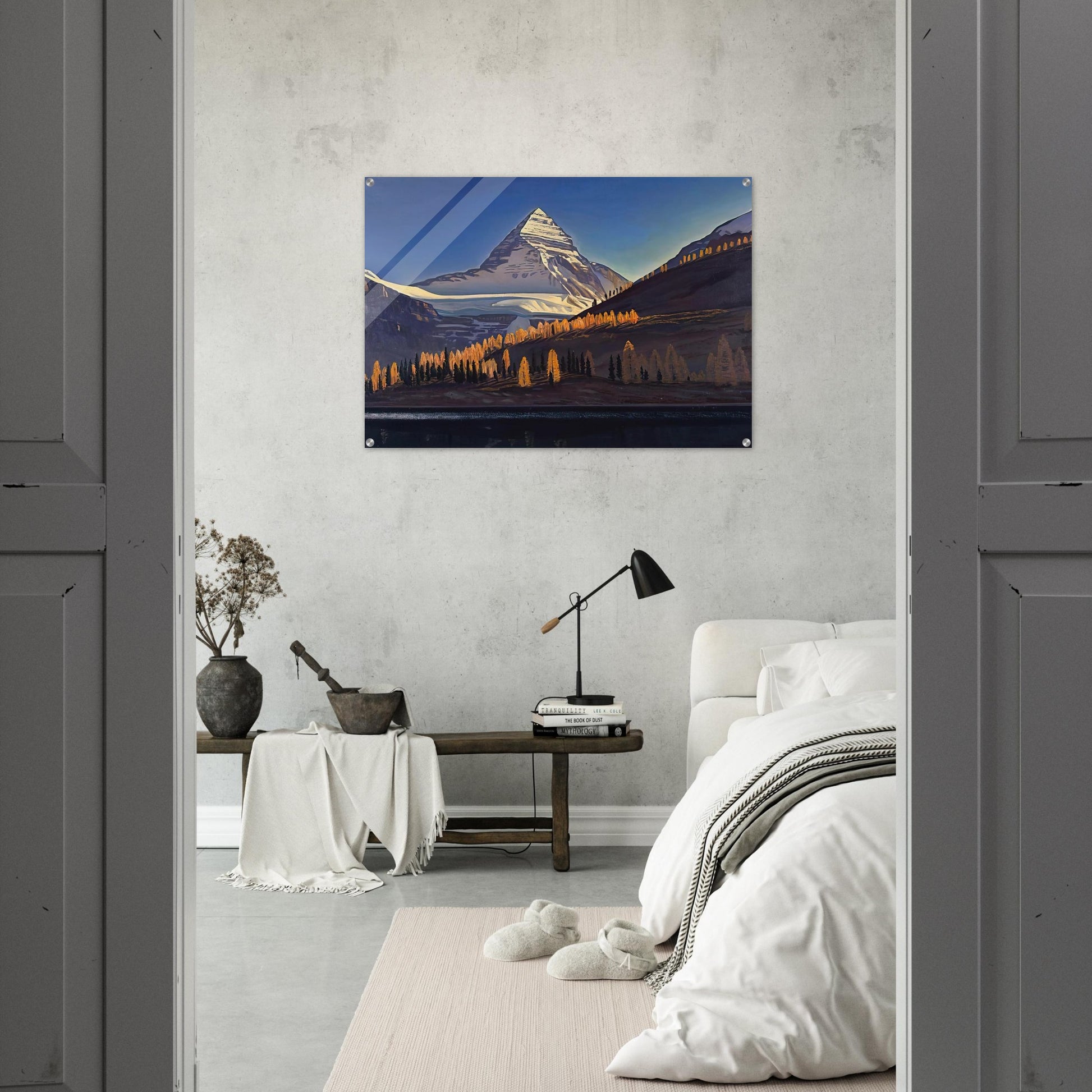 Mount Assiniboine. Canadian Rockies - Rockwell Kent Acrylic Print - 70x100 cm / 28x40″ inches