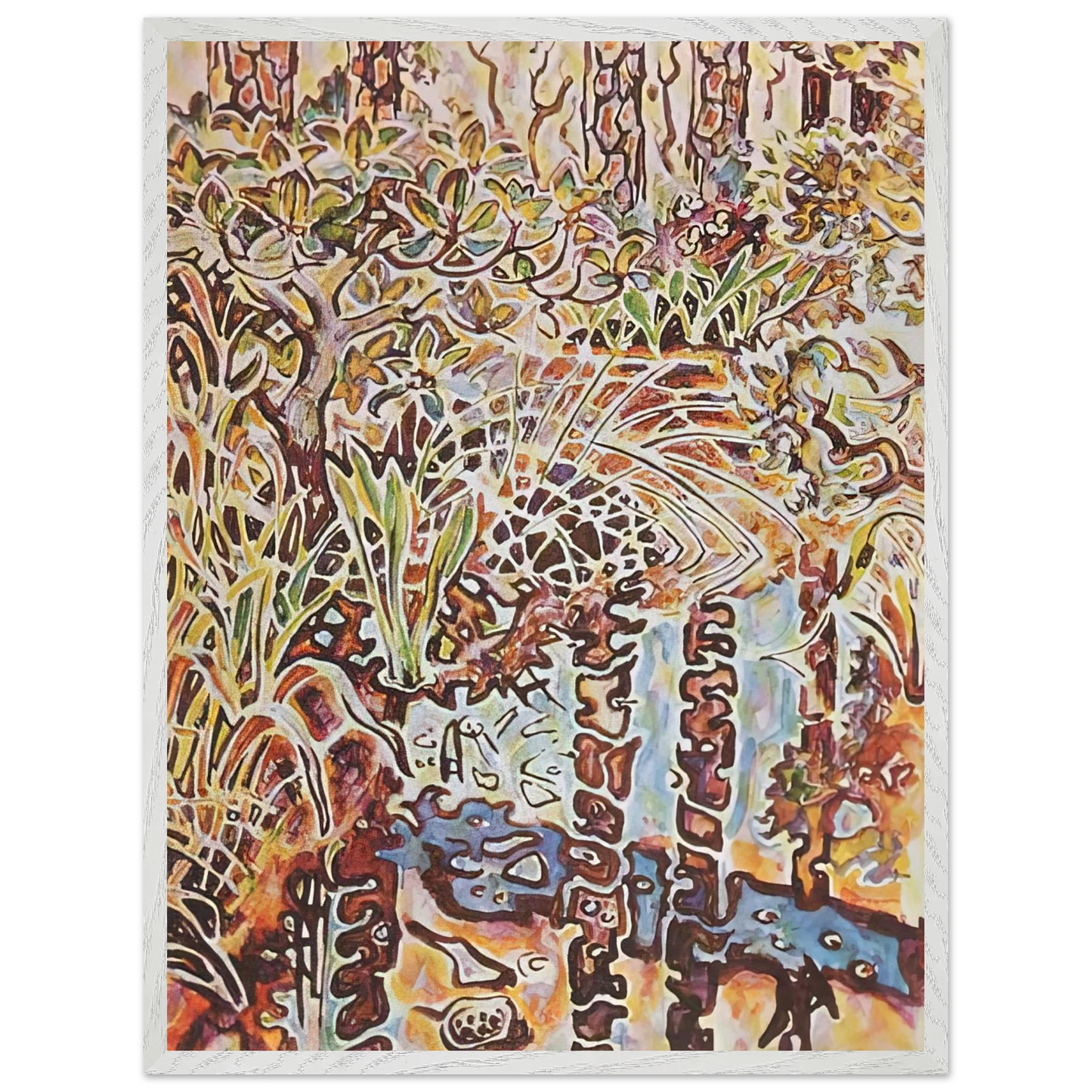 Walter Inglis Anderson - Walter Anderson Wall art - 60x80 cm / 24x32 inches - Premium Wooden Framed Poster With Fine Art Paper-canvas - White frame