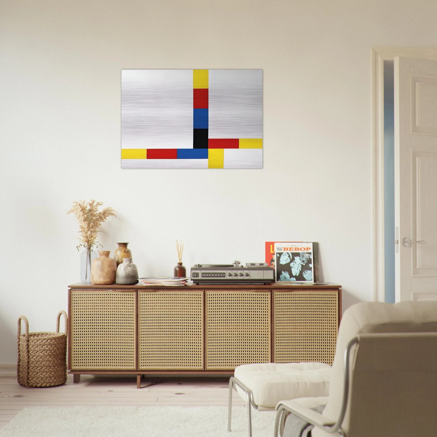1-4 um excentrum IV - 1969 - Max Bill Brushed Aluminum Print - 70x100 cm / 28x40 inches | Max Bill Aluminum Print | Max Bill Prints