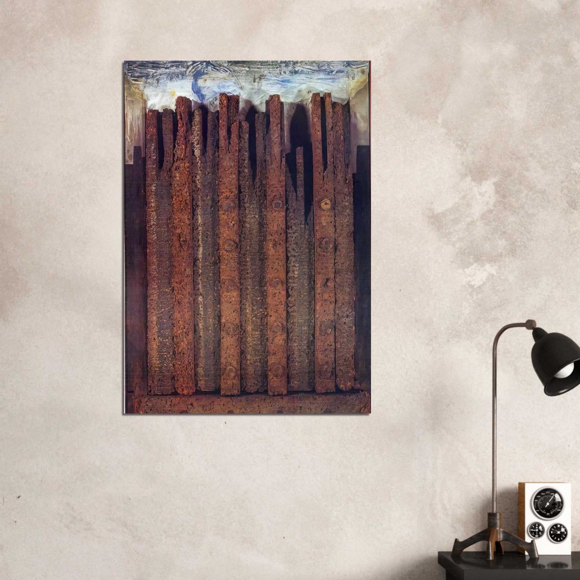 Dadaville - Max Ernst Brushed Aluminum Print - 70x100 cm / 28x40 inches | Max Ernst Aluminum Print | Max Ernst Prints
