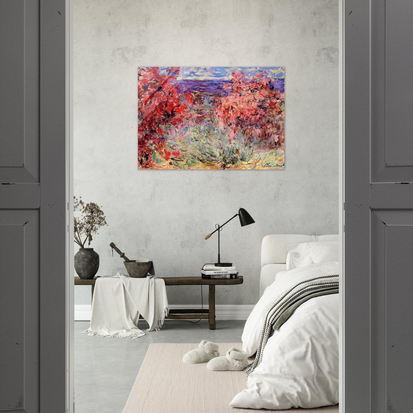 The House among the Roses - claude monet Acrylic Print - 70x100 cm / 28x40″ inches