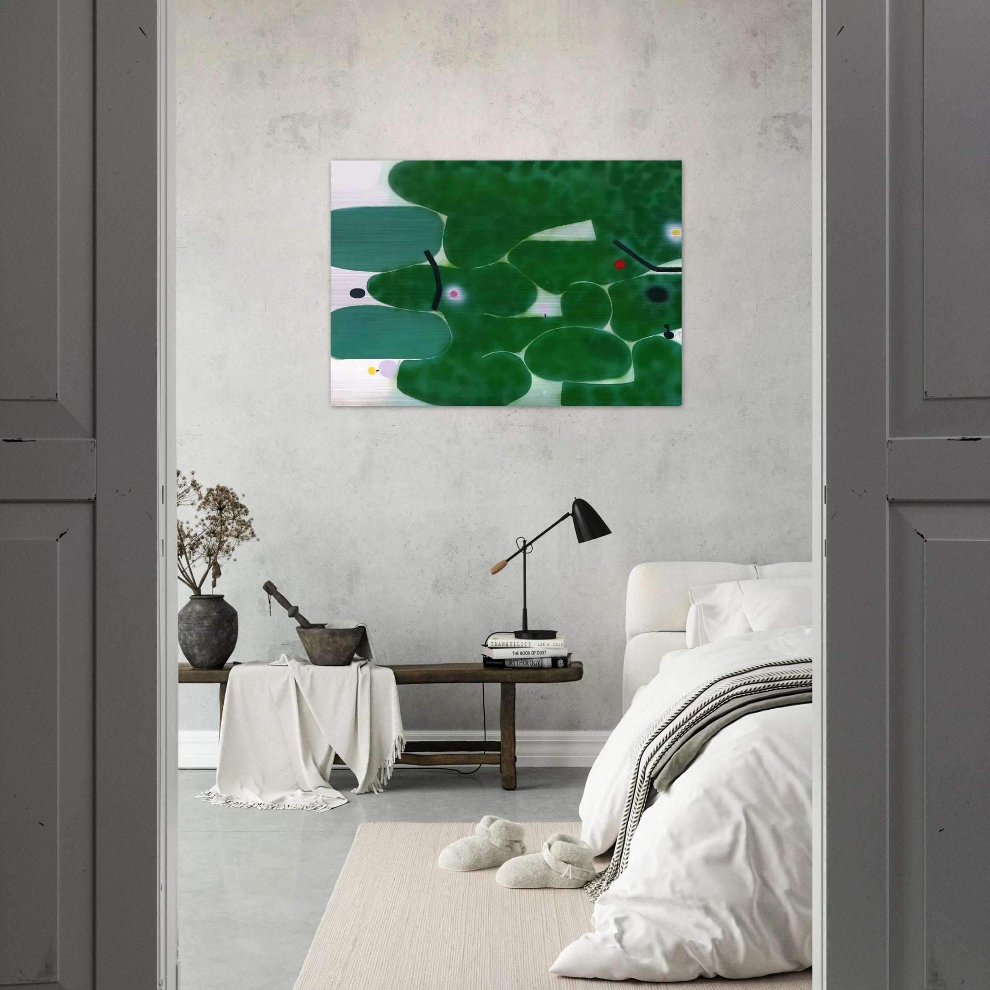 THE GREEN EARTH 1980 - Victor Pasmore Brushed Aluminum Print - 70x100 cm / 28x40 inches | Victor Pasmore Aluminum Print | Victor Pasmore Prints