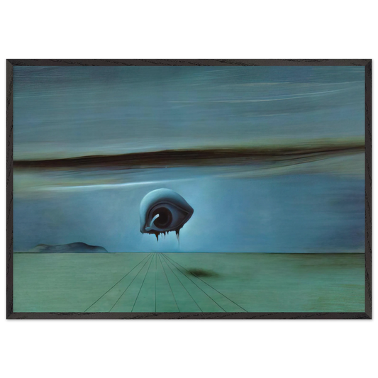THE EYE - Salvador Dali 70x100 cm / 28x40 inches Framed Art Print – Black Wooden Frame