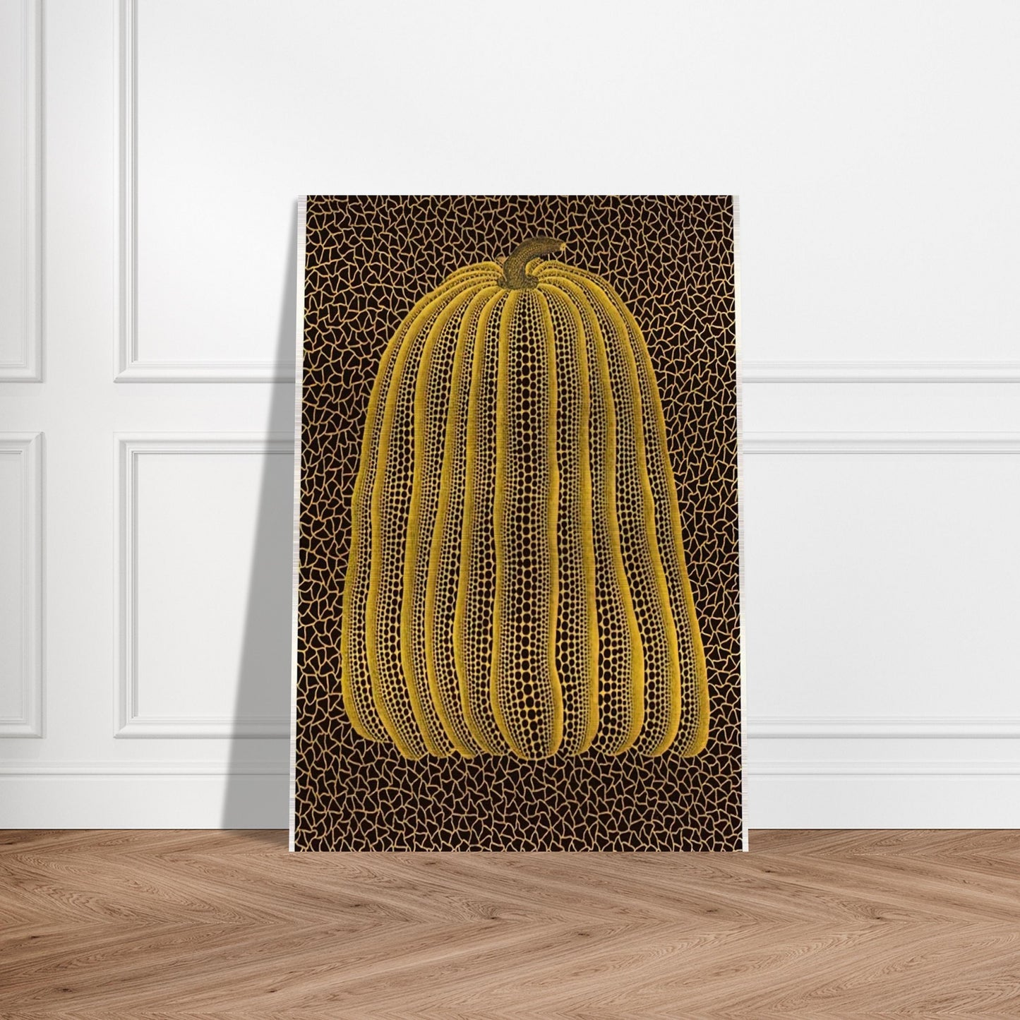 YELLOW PUMPKIN 1992 - Yayoi Kusama Brushed Aluminum Print - 70x100 cm / 28x40 inches | Yayoi Kusama Aluminum Print | Yayoi Kusama Prints