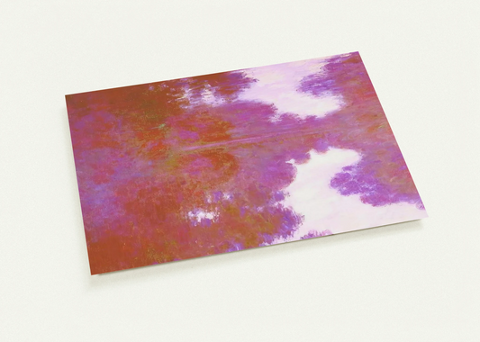 Misty Morning on the Seine, Mauve By claude monet Pack of 10 Post Cards | claude monet Post Cards | A6 (10.5 x 14.8 cm) - 4.1 x 5.8 inches