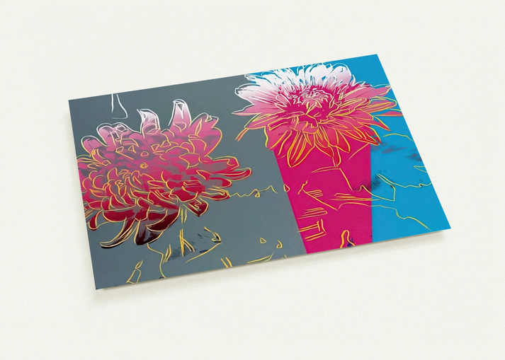 Kiku By Andy Warhol Pack of 10 Post Cards | Andy Warhol Post Cards | A6 (10.5 x 14.8 cm) - 4.1 x 5.8 inches
