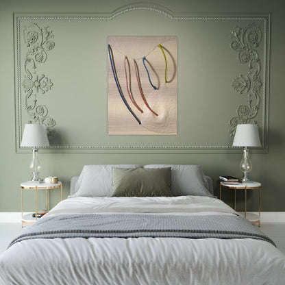 TOMORROW S APPLES 5 IN WHITE 1965 - Eva Hesse Brushed Aluminum Print - 70x100 cm / 28x40 inches | Eva Hesse Aluminum Print | Eva Hesse Prints