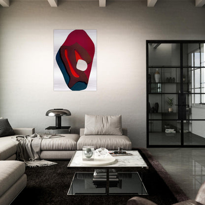 Enak s Tears. Terrestrial Forms - Jean Arp Brushed Aluminum Print - 70x100 cm / 28x40 inches | Jean Arp Aluminum Print | Jean Arp Prints