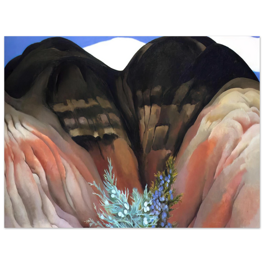 Georgia O'Keeffe - Black Hills with Cedar Fine Art Poster