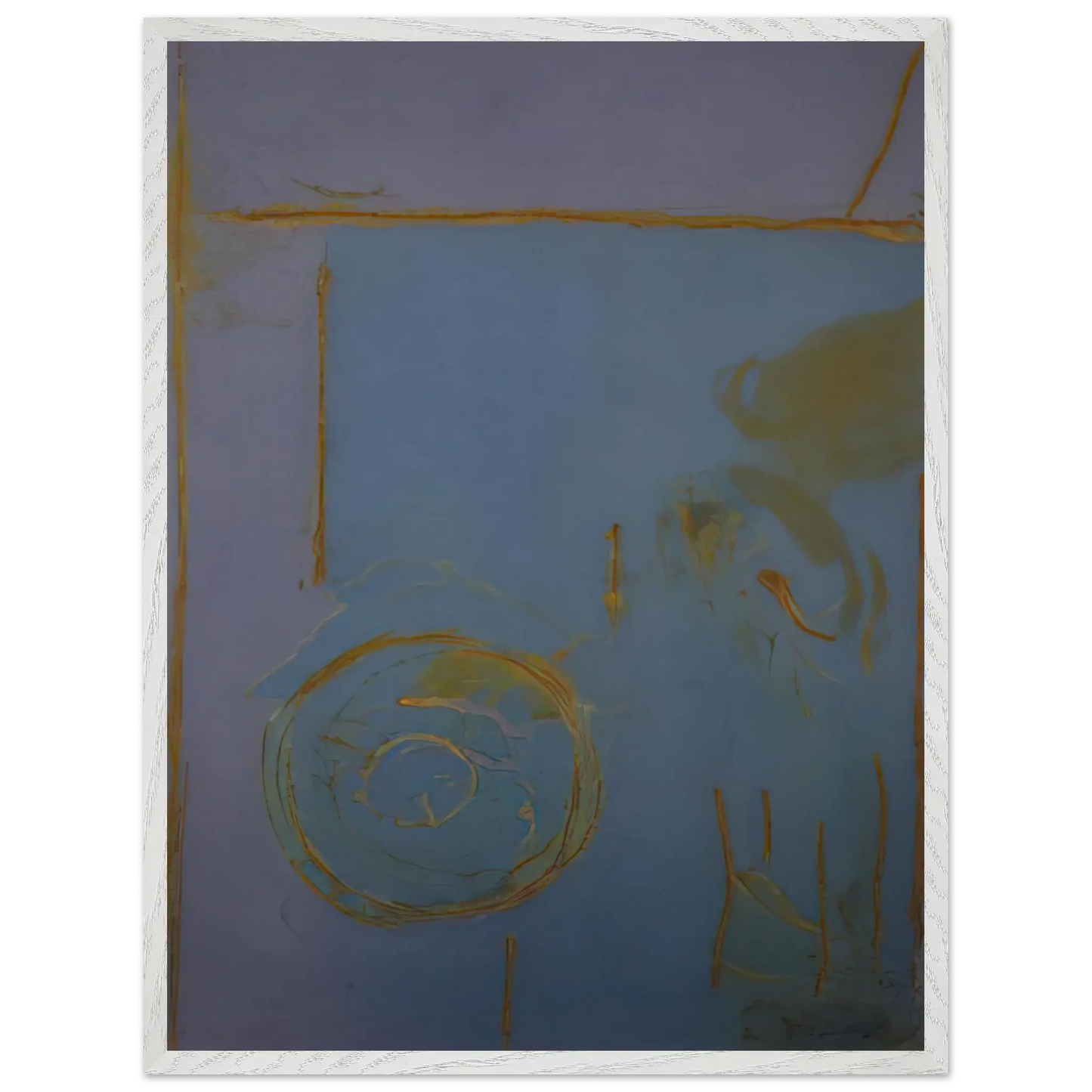 Helen Frankenthaler - Guadalupe - 1989 Wall art - A2 (42 x 59.4  cm) - Premium Wooden Framed Poster With Fine Art Paper - White frame