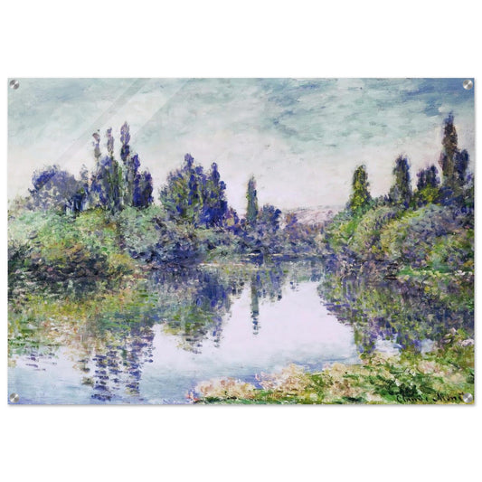 Morning on the Seine, near Vetheuil - claude monet Acrylic Print - 70x100 cm / 28x40″ inches | claude monet Wall Art | claude monet Prints