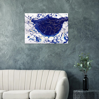 Untitled  SFP92-15 SFF1671  - Sam Francis Brushed Aluminum Print - 70x100 cm / 28x40 inches | Sam Francis Aluminum Print | Sam Francis Prints