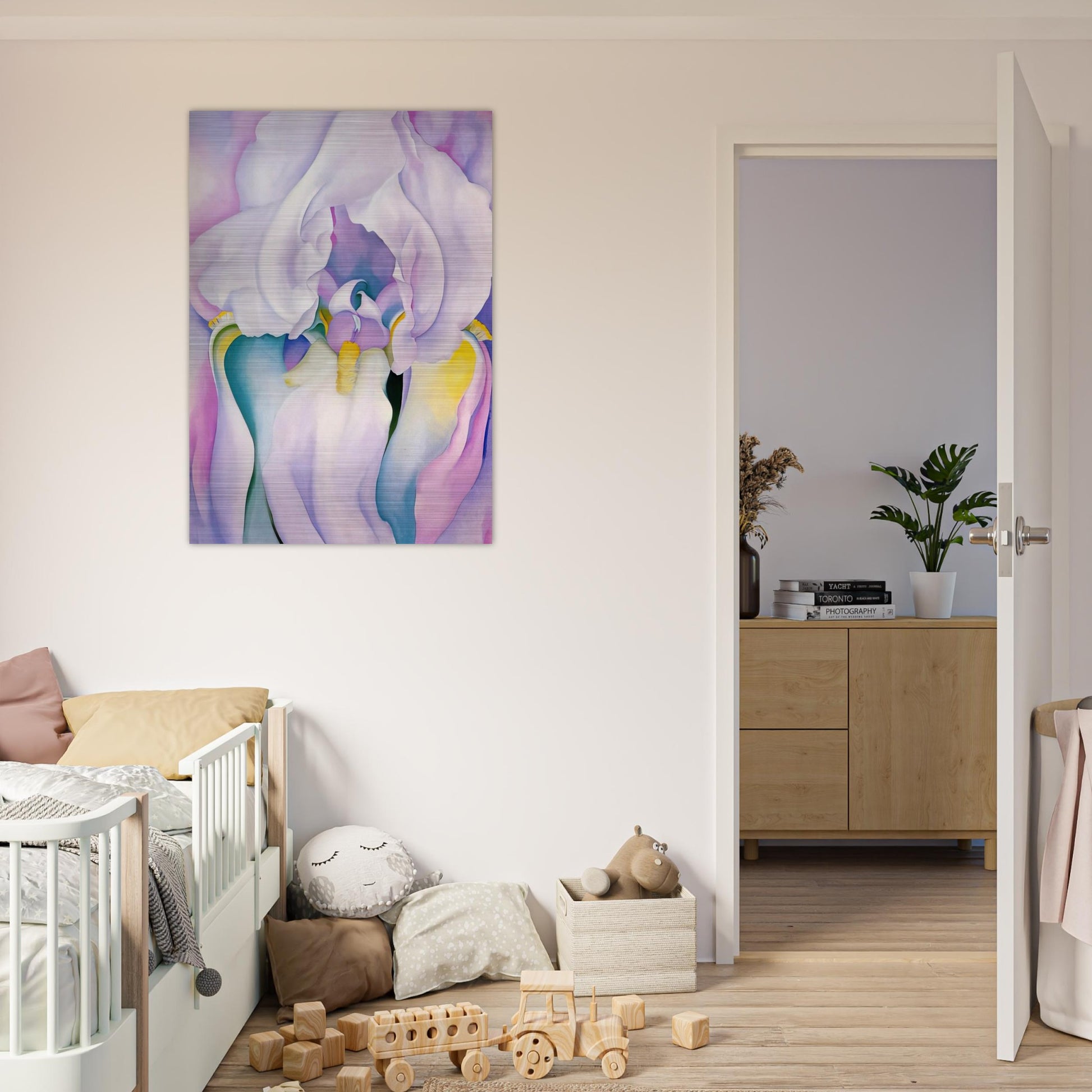 Light of Iris - Georgia O'Keeffe Brushed Aluminum Print - 70x100 cm / 28x40 inches | Georgia O'Keeffe Aluminum Print | Georgia O'Keeffe Prints