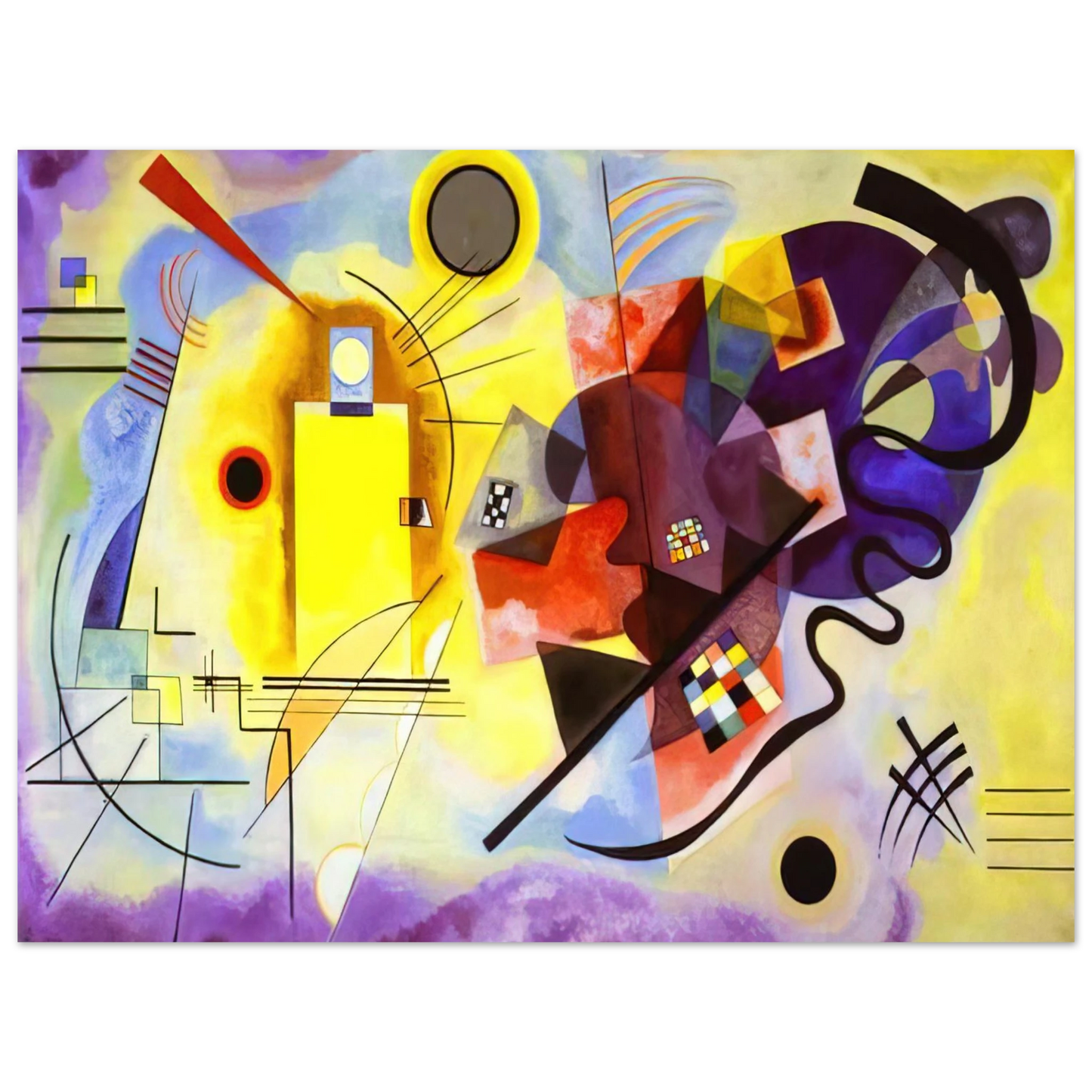 Wassily Kandinsky - YELLOW RED BLUE 1925  75x100 cm / 30x40inches Fine Art Poster
