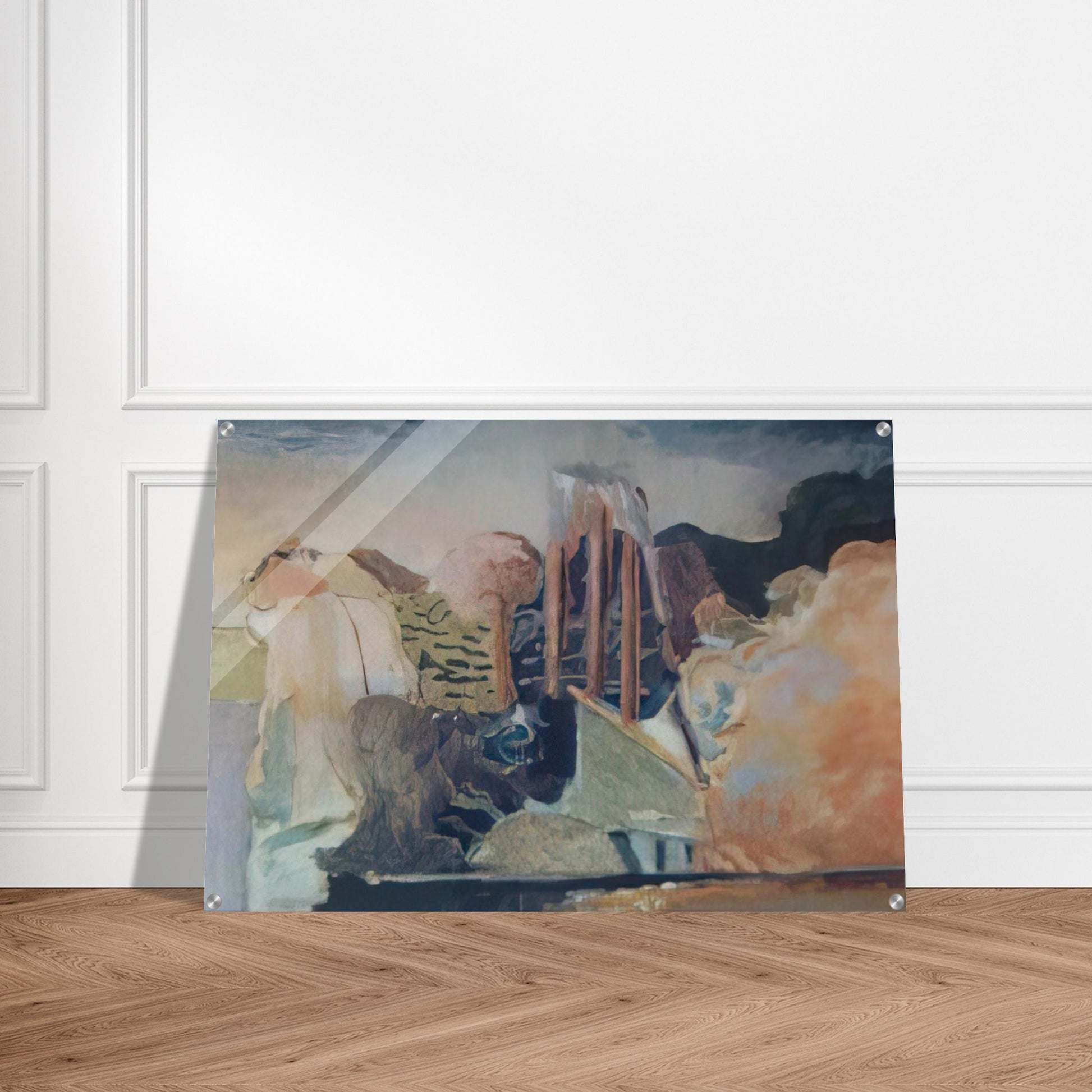 unknow ntitle - Lyrical Abstraction - Menez Acrylic Print - 70x100 cm / 28x40″ inches