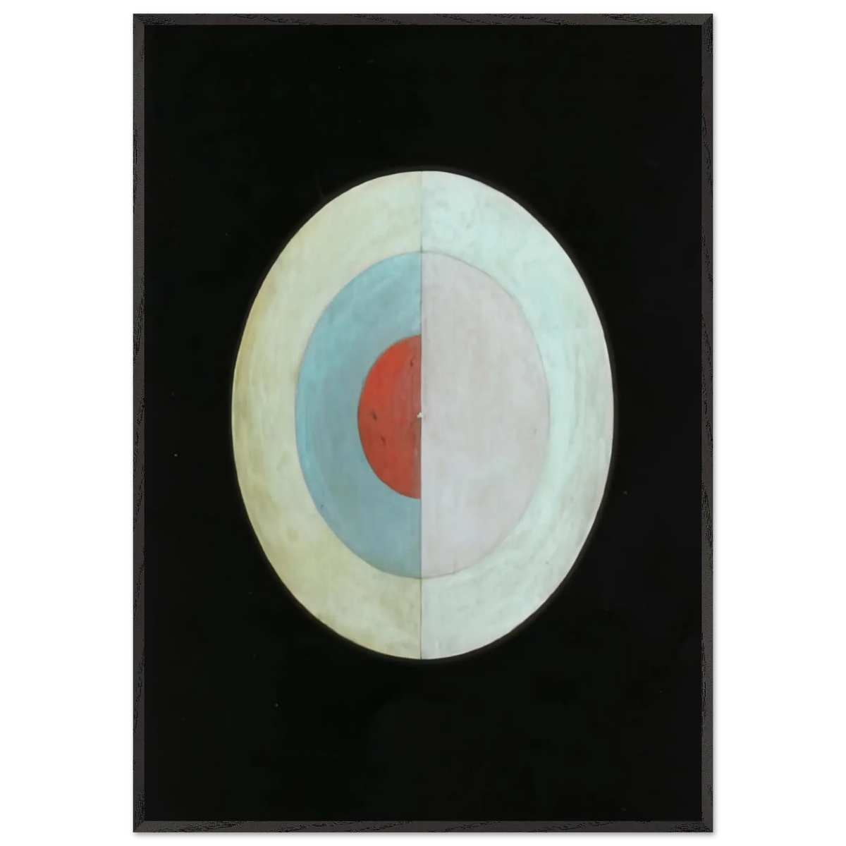 Hilma af Klint - THE SWAN NO 16 1915 Wall art - 30x45 cm / 12x18 Inches - Premium Wooden Framed Poster With Fine Art Paper - White frame